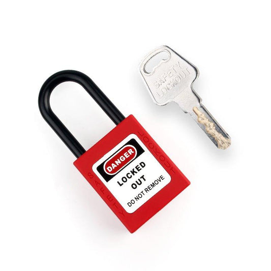 Lock out (LOTO) Hangslot Nylon 38mm - Rood - 4SafeIndustry